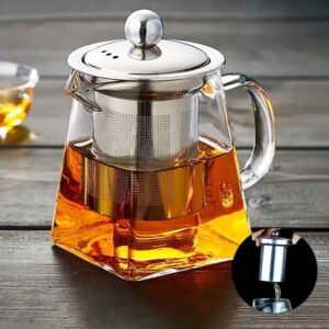 Glass Teapot Jug With Infuse