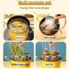 3L Deep Fryer Pot With Lid & Basket