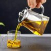 Glass Teapot Jug With Infuse